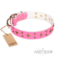 FDT Artisan Chi-Chi Pink Rose シェパード用ピンクカラー FDT Artisan Chi-Chi Pink Rose シェパード用ピンクカラー