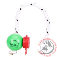 小型犬やシェパード子犬用おもちゃボールセット　ボールと磁石クリップ