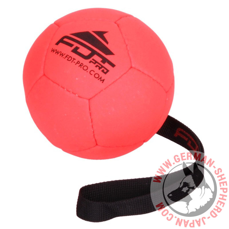 犬のストレスの解消に役に立つ大型犬のボール ハンドル付き 3 521