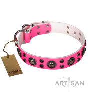 FDT ARTISAN ‘Rich Berry’ ピンク革首輪 FDT ARTISAN ‘Rich Berry’ ピンク革首輪